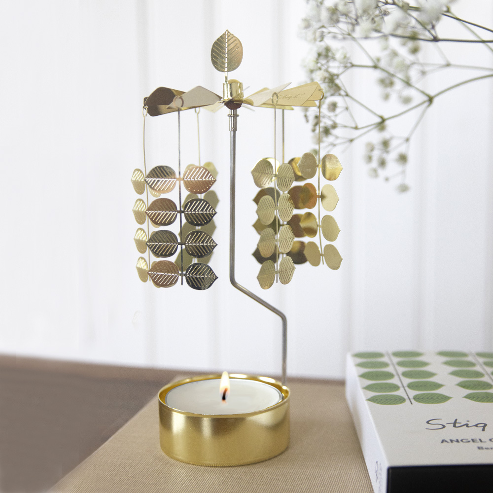 Änglaspel Berså 8x20x8 cm Guldmetall