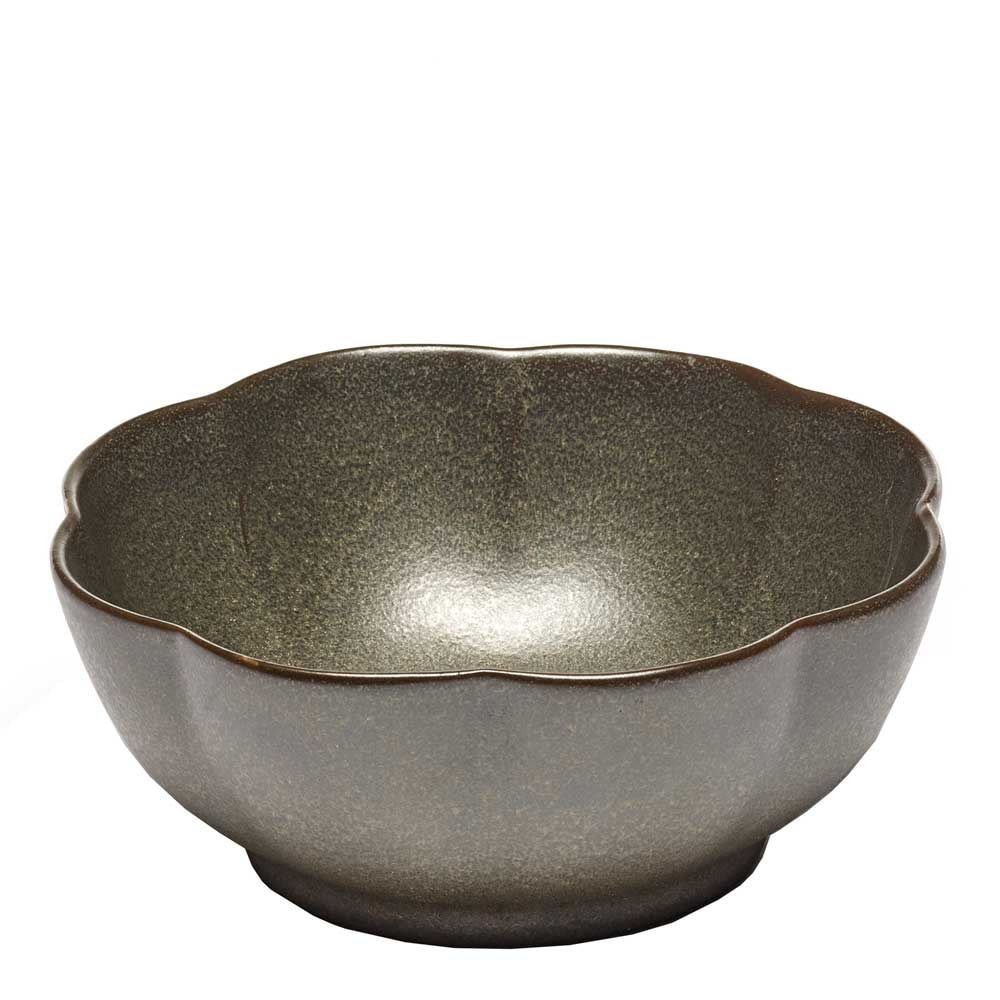 Inku Skål Ribbed XL 15 cm Grön