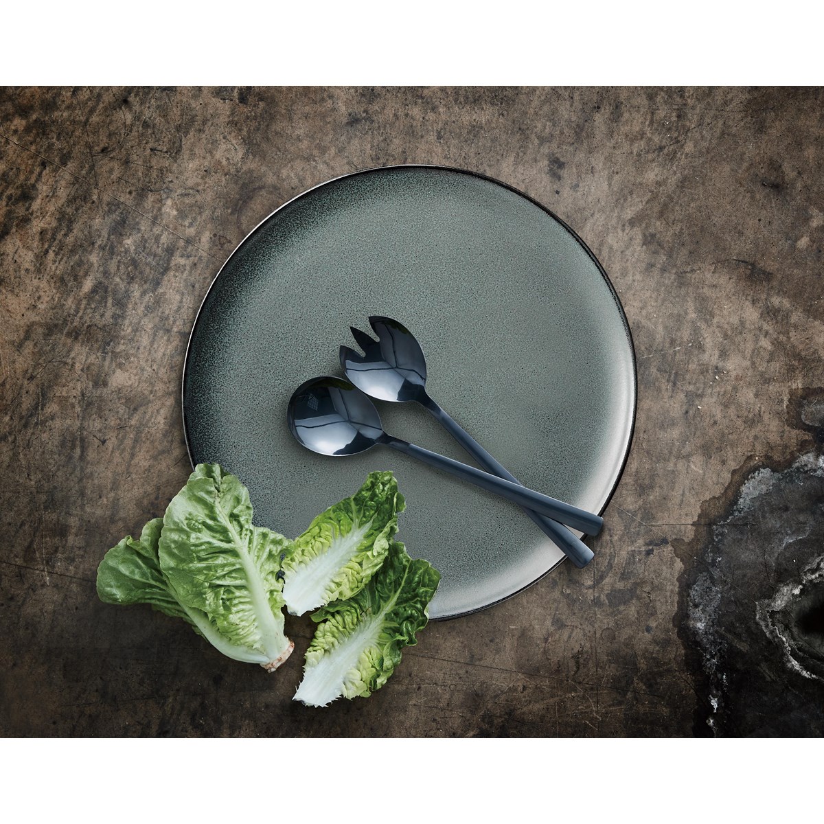 Raw Salladsset 2 delar Svart