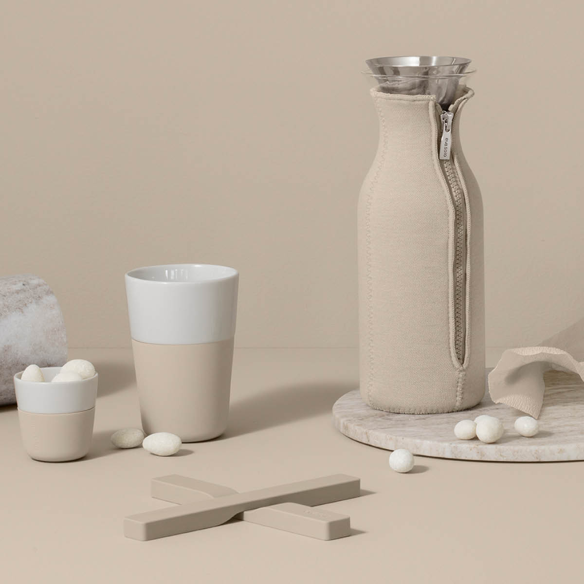 Magnetiska Grytunderl&auml;gg Pearl Beige