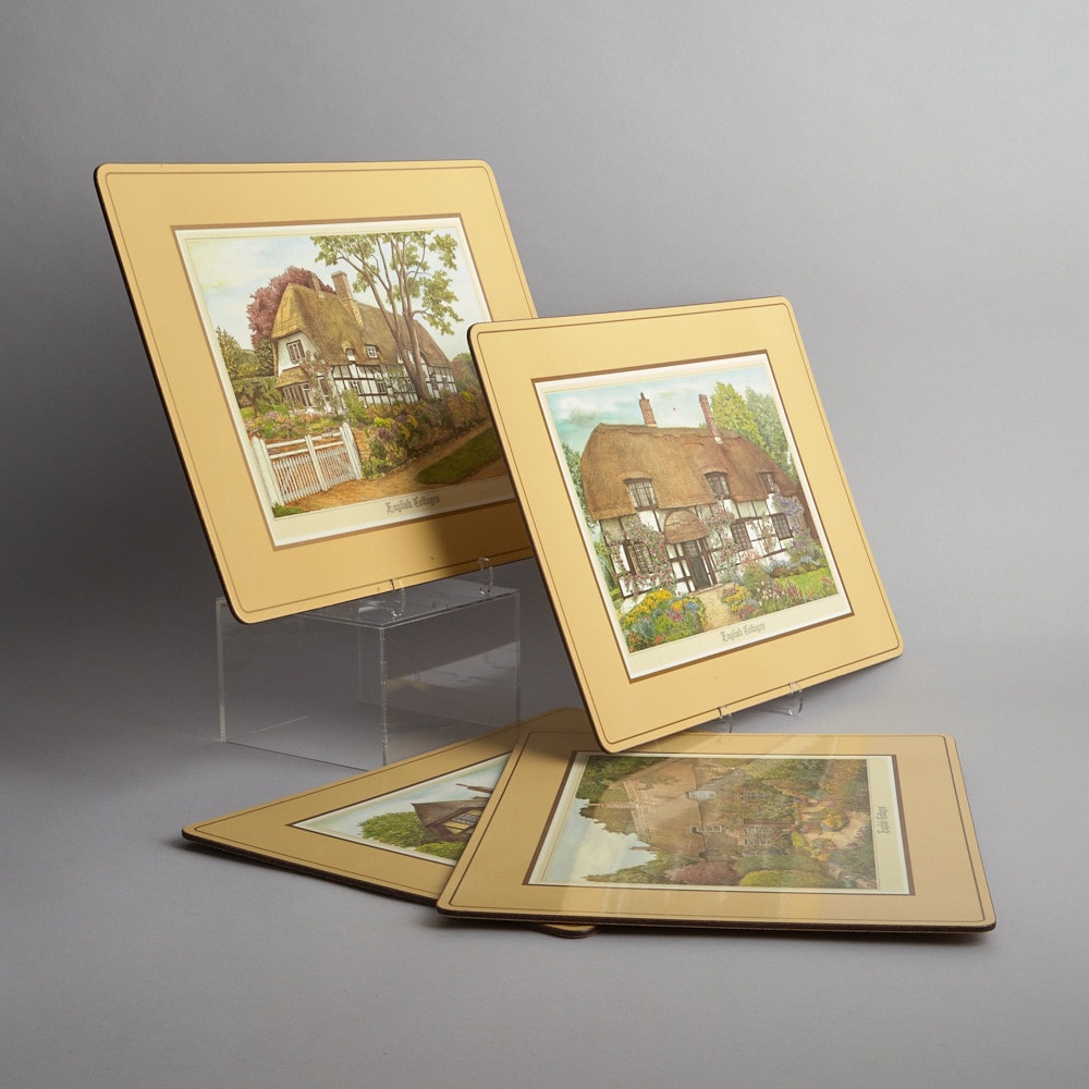 Engelska Underlägg Hus-Motiv