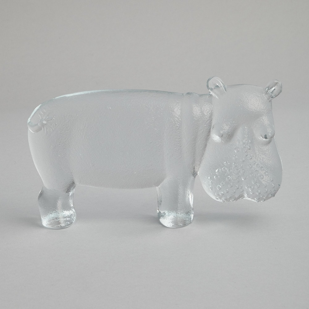 SÅLD "Boda Zoo" Flodhäst Bertil Vallien