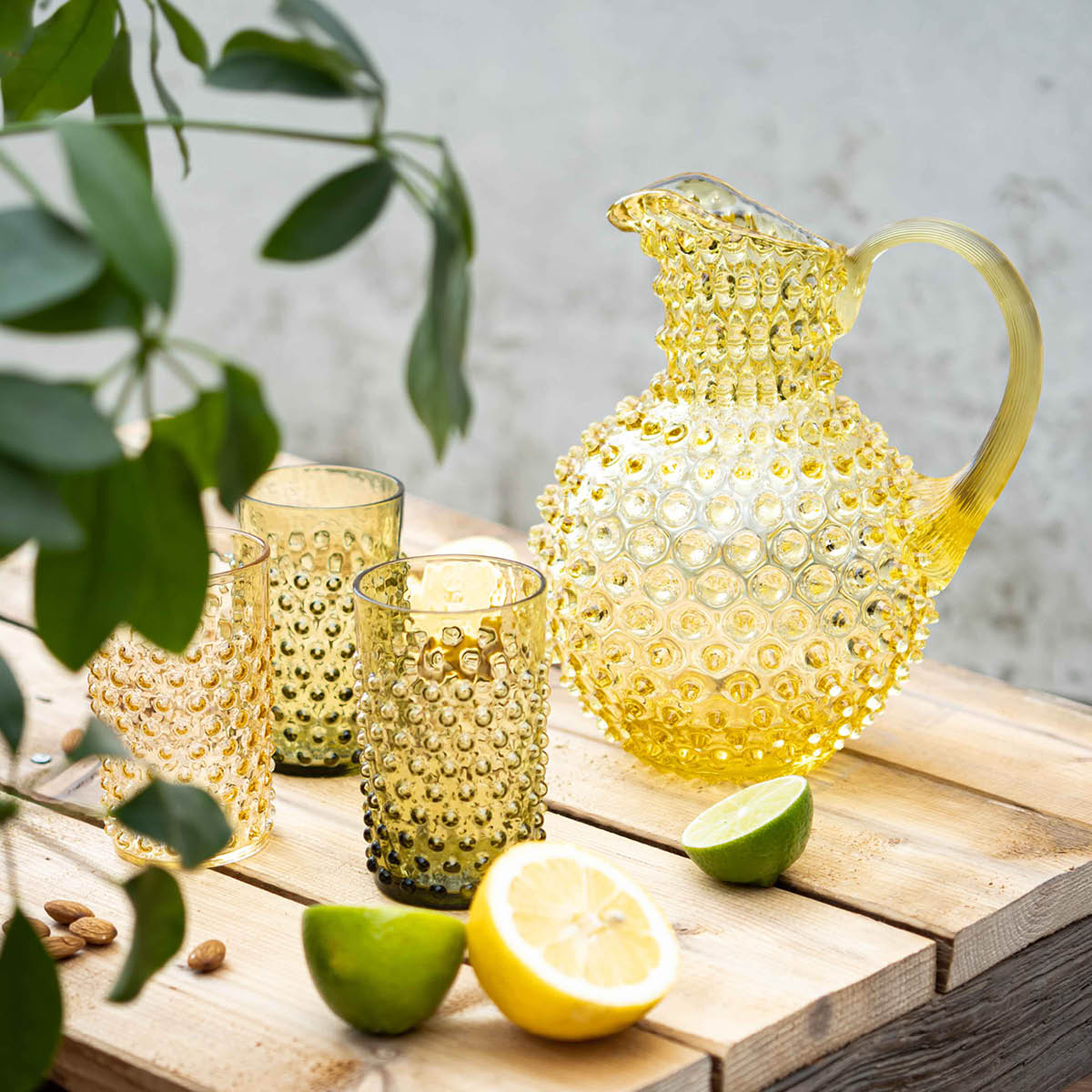 Hobnail Karaff 2 L Citrine