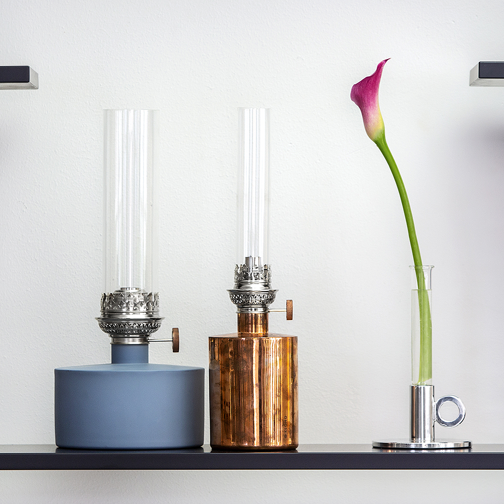 Patina Oljelampa Liten Koppar