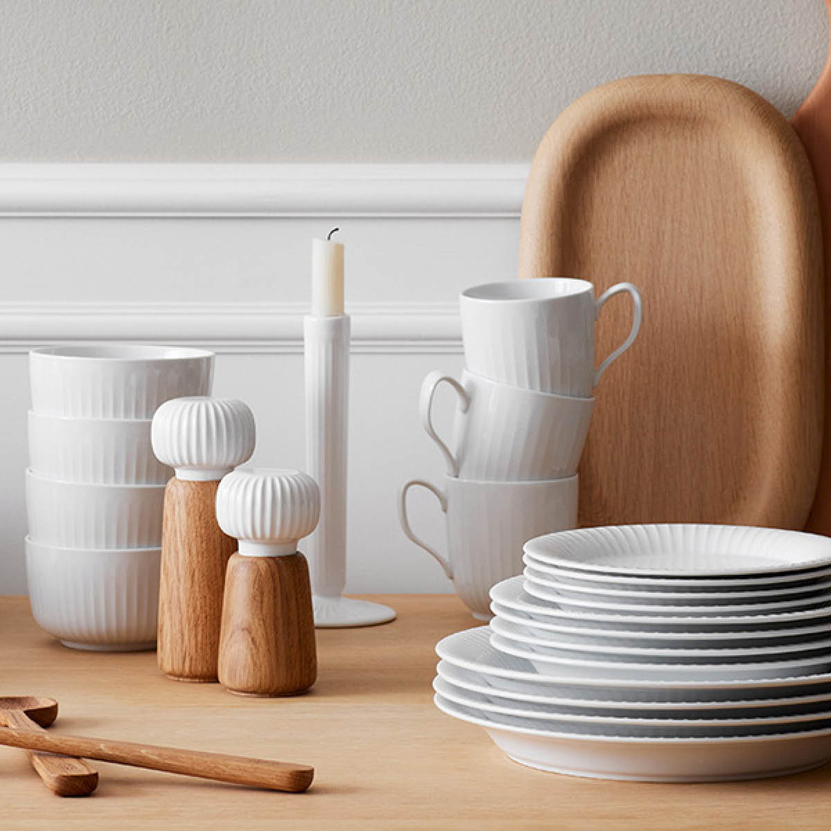 Hammersh?i Kvarn 18,5 cm Vit