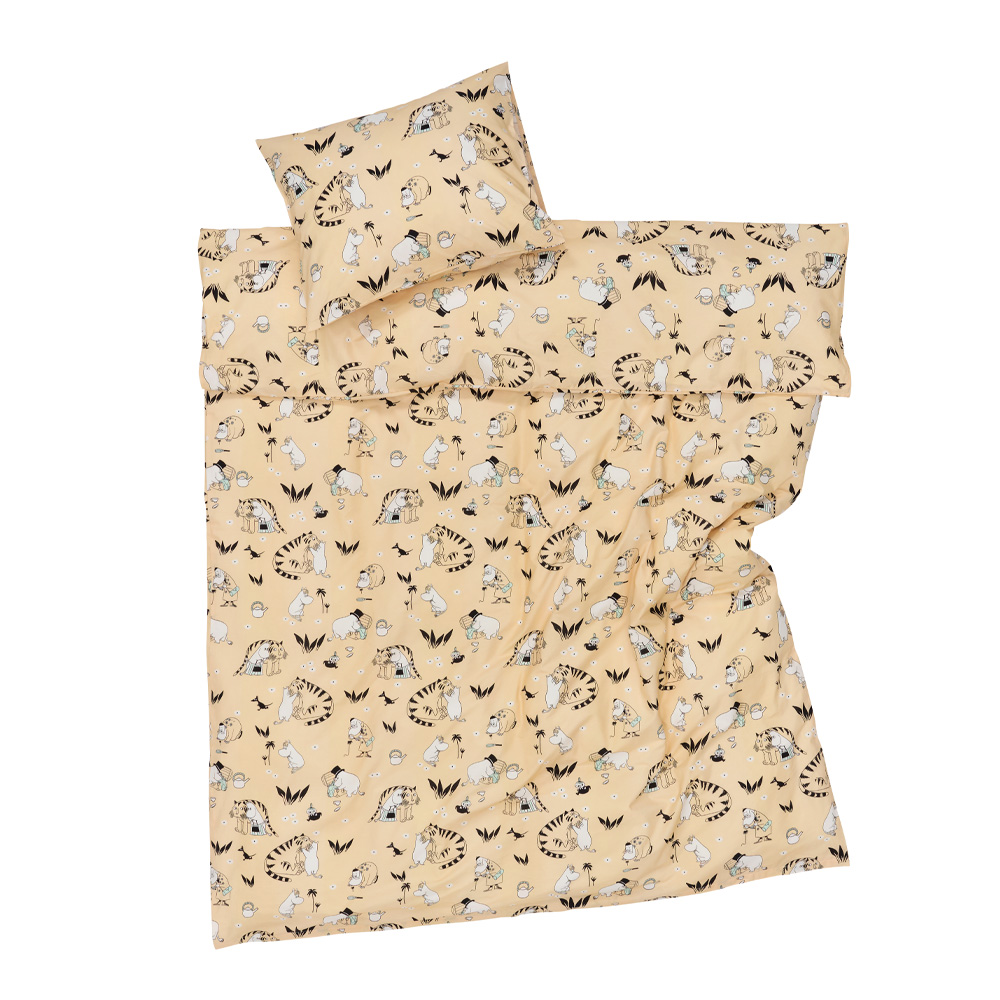 Mumin Bäddset 150x210 cm Muminfamiljen Beige