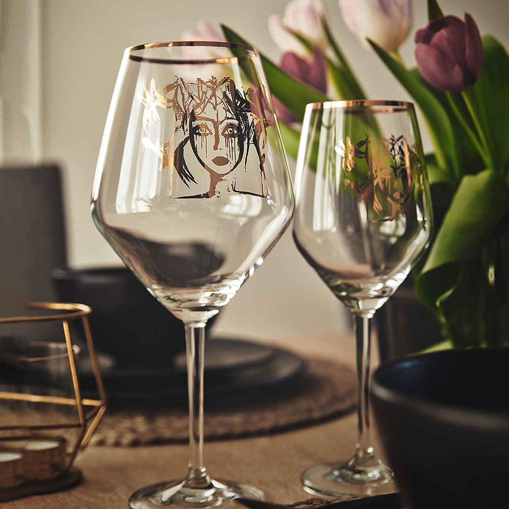 Rödvinsglas Slice of Life Gold 75 cl