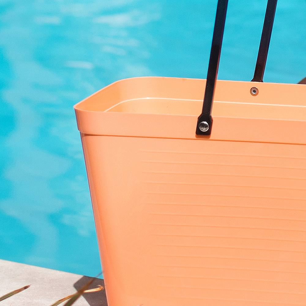 Väska Plast Liten Aprikos