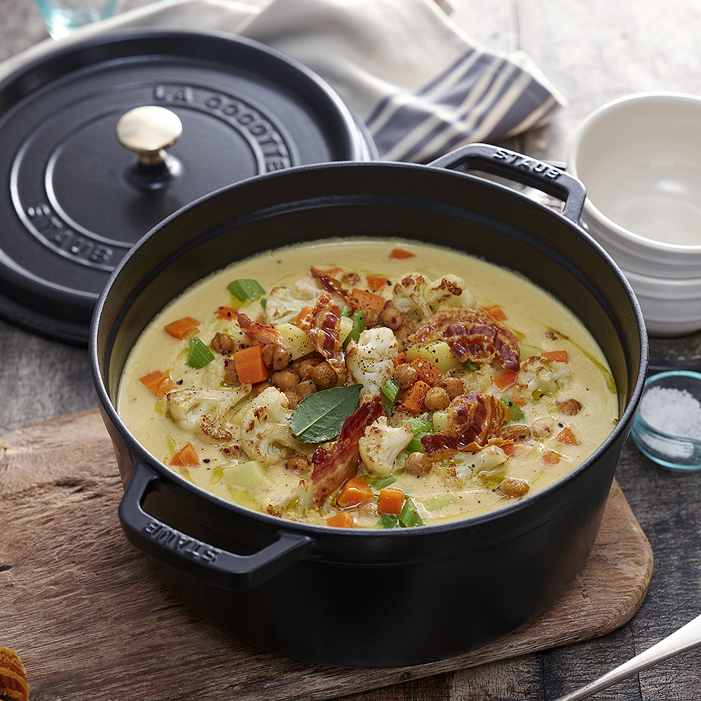 Gryta 12,6 L rund Svart