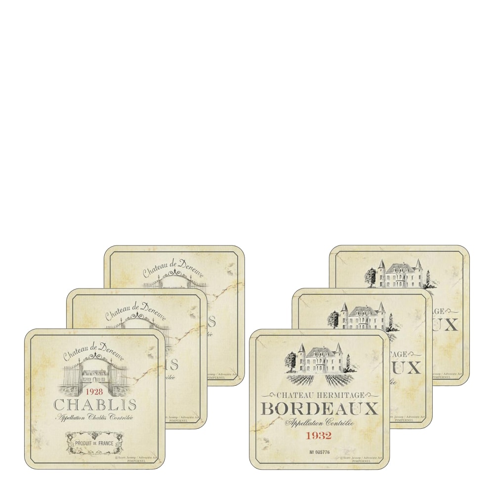 Vin de France Glasunderlägg 6-pack