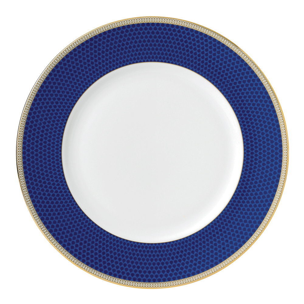 Hibiscus Tallrik flat 27 cm Blå