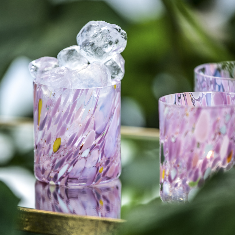 Swirl Ljuslykta 9 cm Rosa