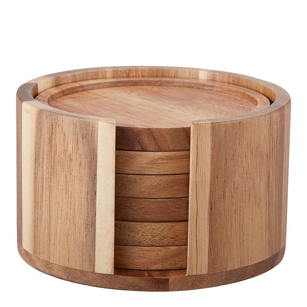 Gota Glasunderlägg Akacia 6-pack