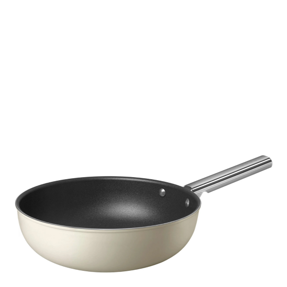 Smeg 50's Style Wokpanna 30 cm Creme