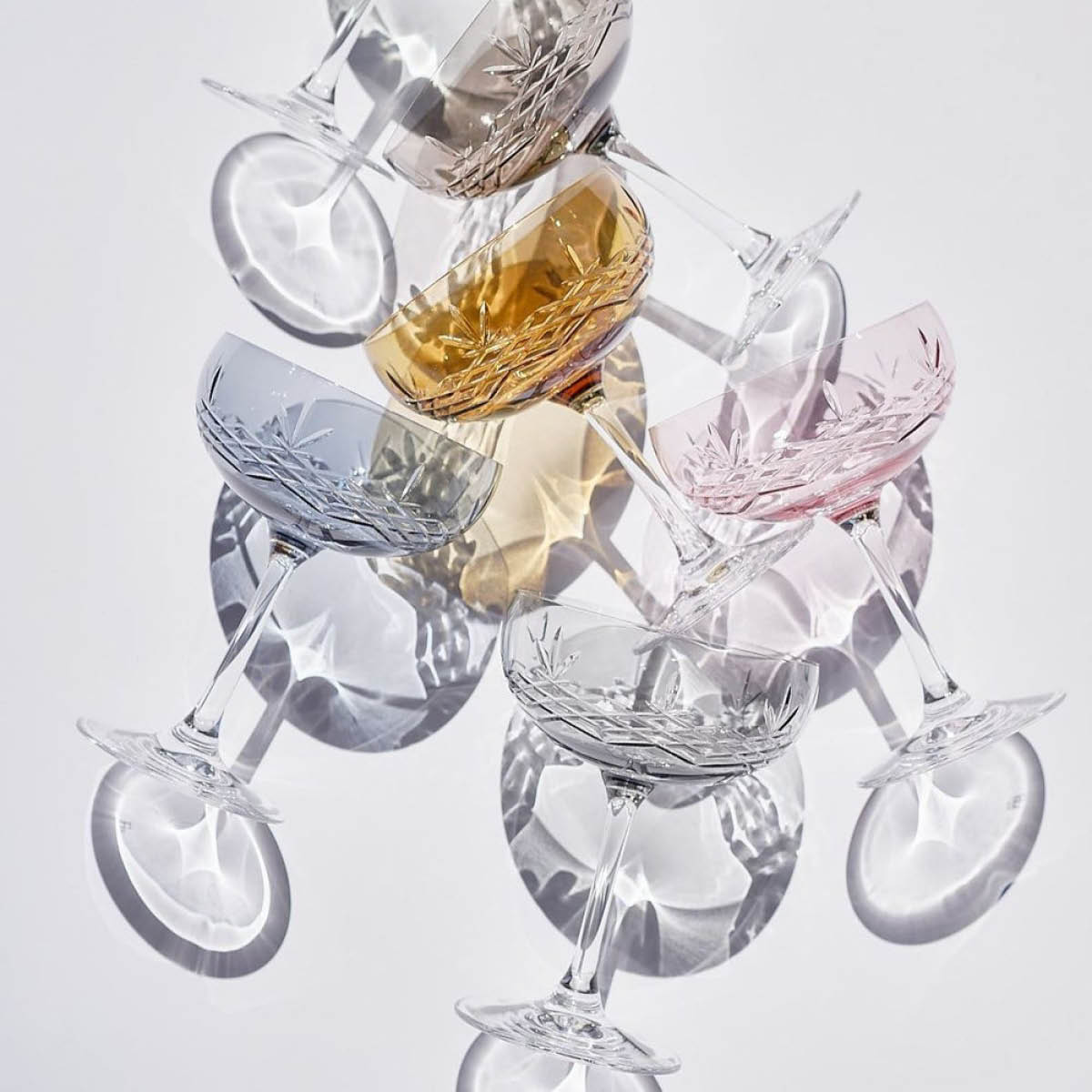 Crispy Gatsby Champagneskål 30 cl 2-pack Blå