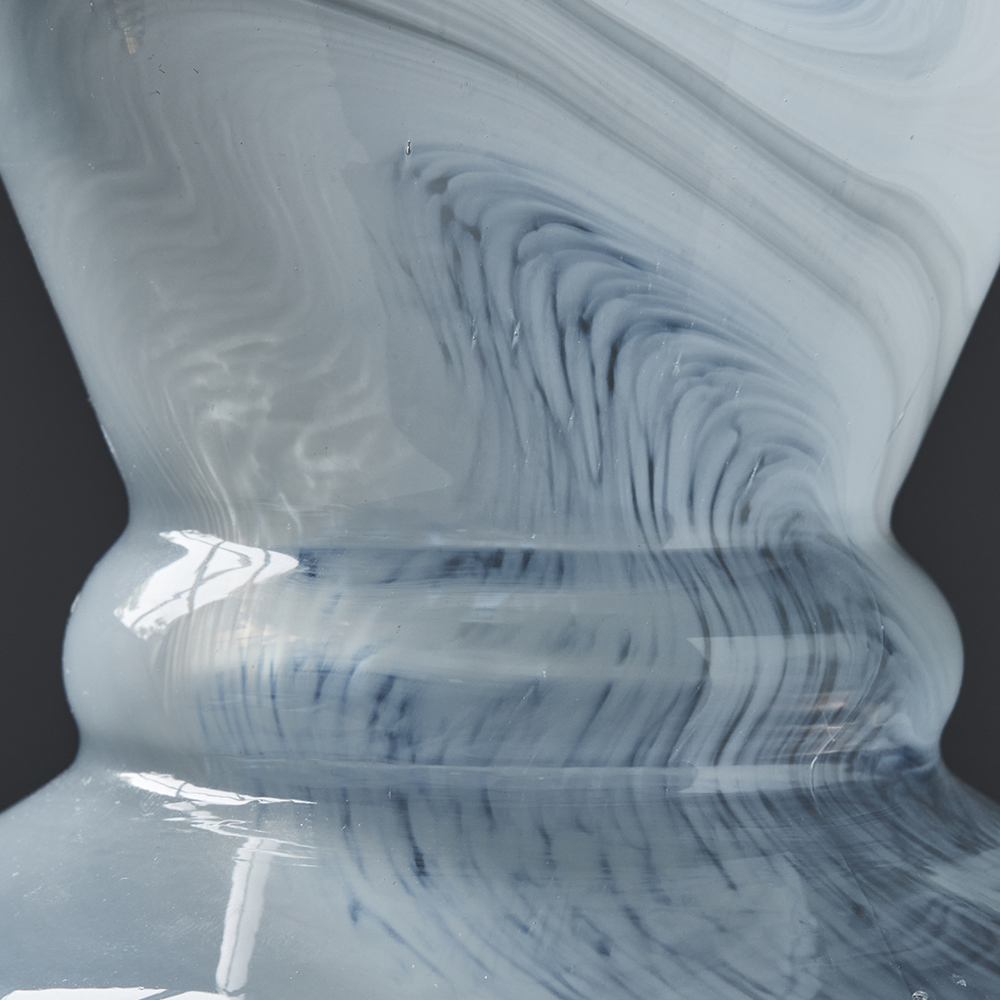 Viel Vas 25x16 cm Isblå