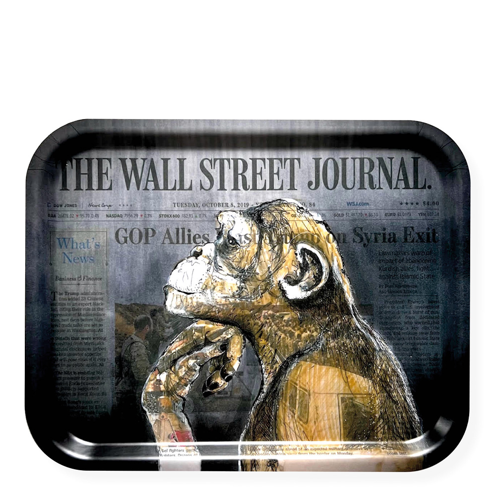 Frukostbricka Monkey Business 20x27 cm Svart