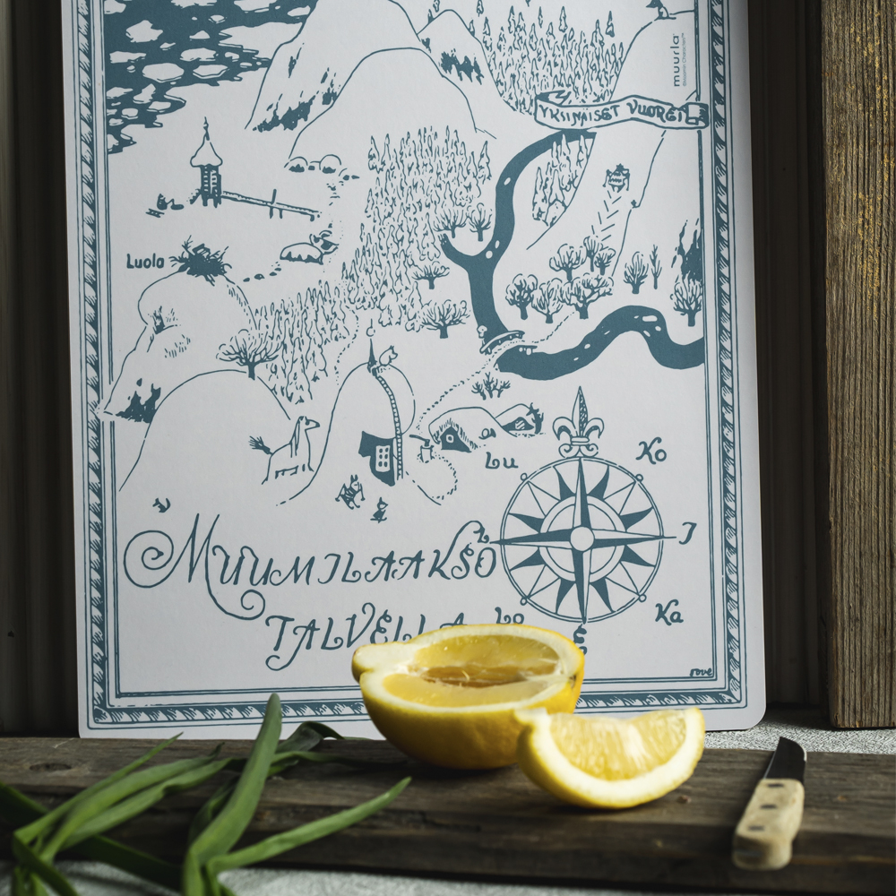 Mumin Serveringsbräda The Map 30x43 cm