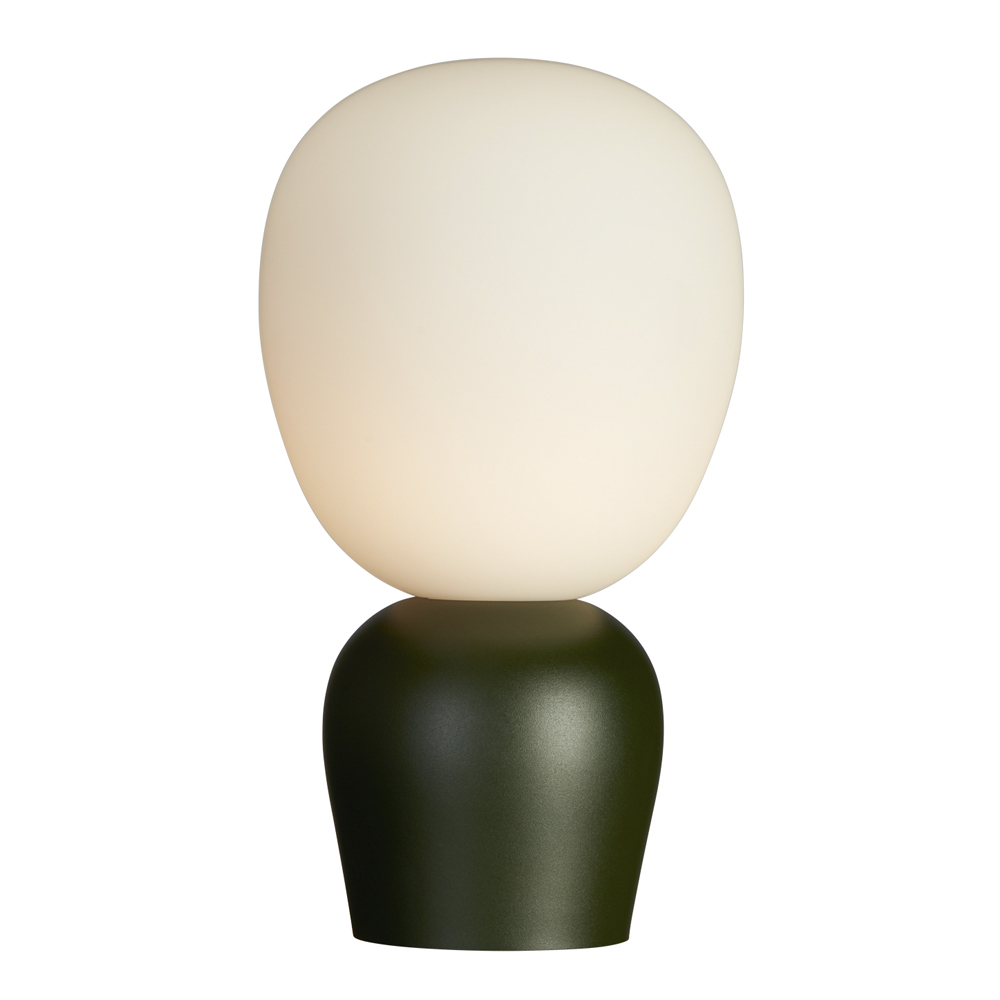 Buddy Bordslampa 18,4 cm Bottle Green/Opal Glas
