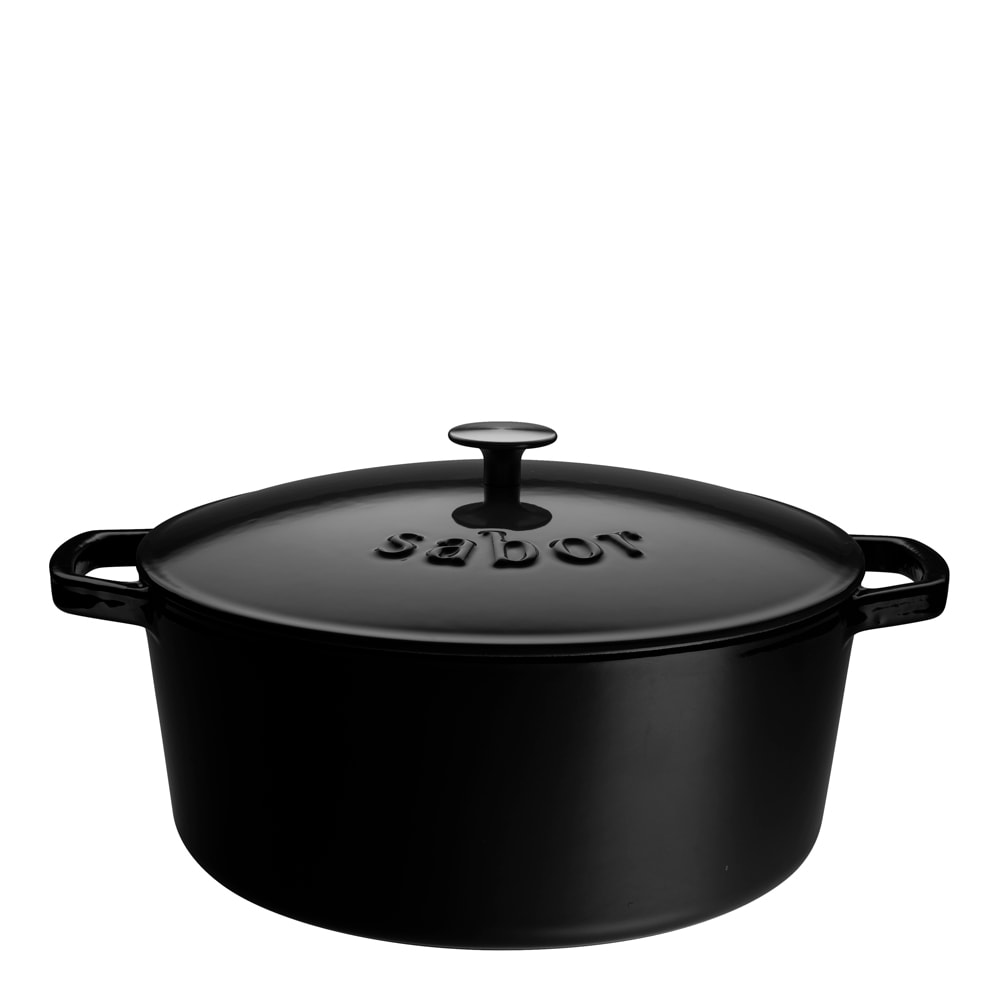 Sabor Gjutjärnsgryta 9,5 L Svart