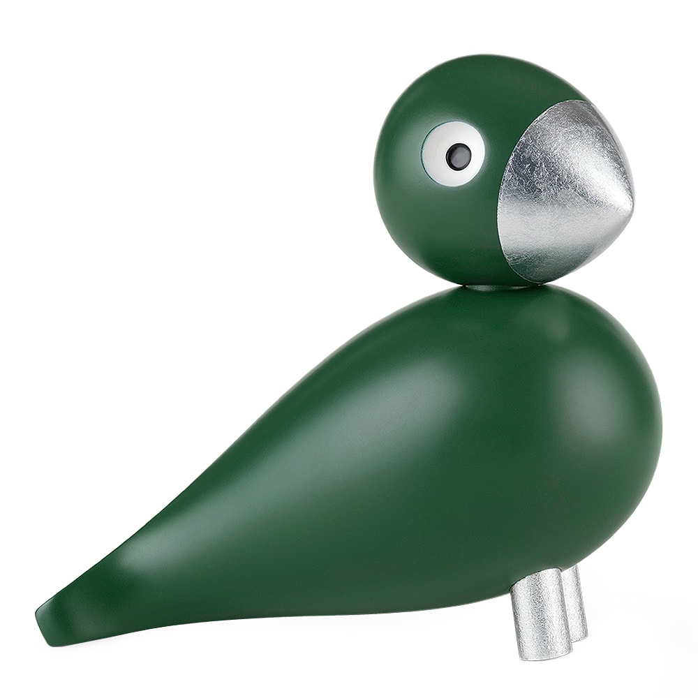 Sångfågel 15,1 cm Grön/Silver