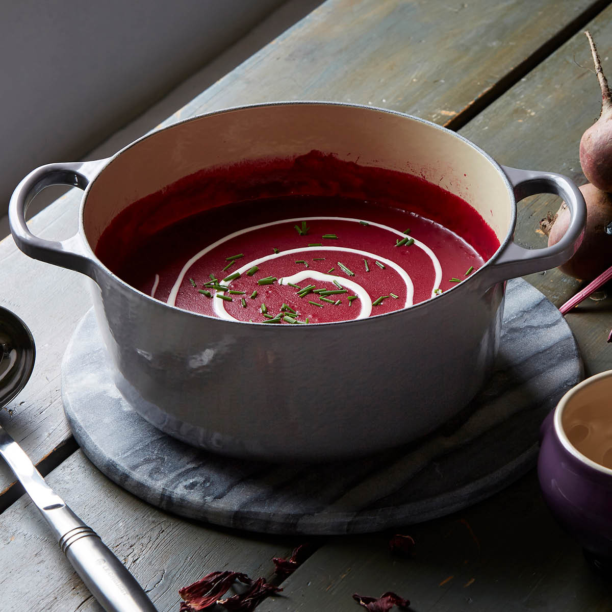 Signature Gjutjärnsgryta rund 5,3 L Flint