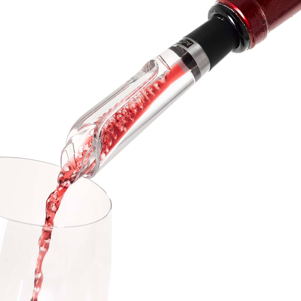 Vinluftare med h&auml;llpip 5x17,5 cm Svart