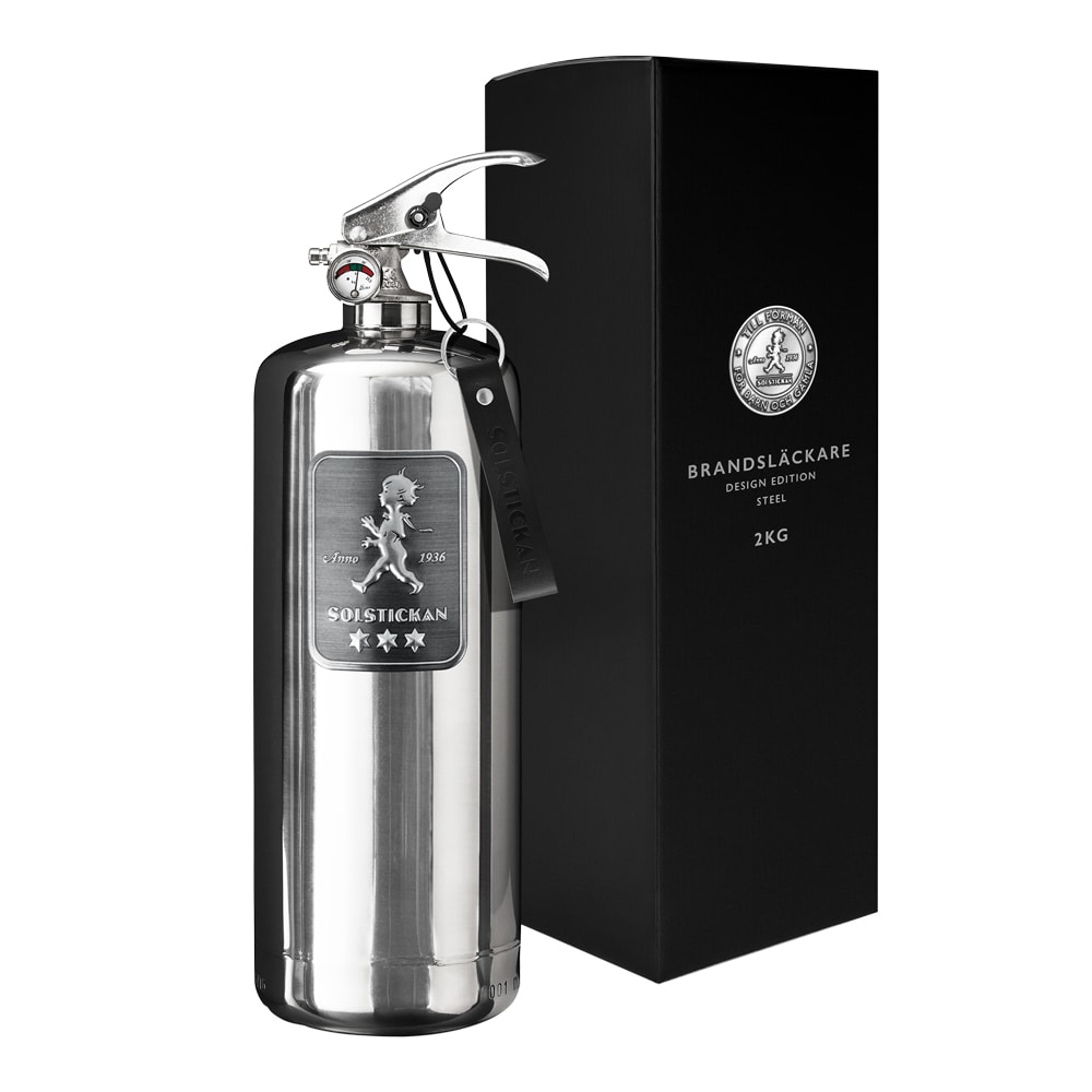 Solstickan Brandsläckare 2 kg Steel Edition