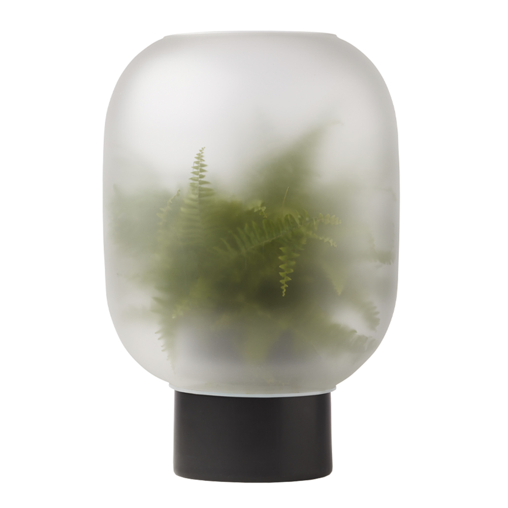 Nebl Kruka 44,2 cm Svart Glas