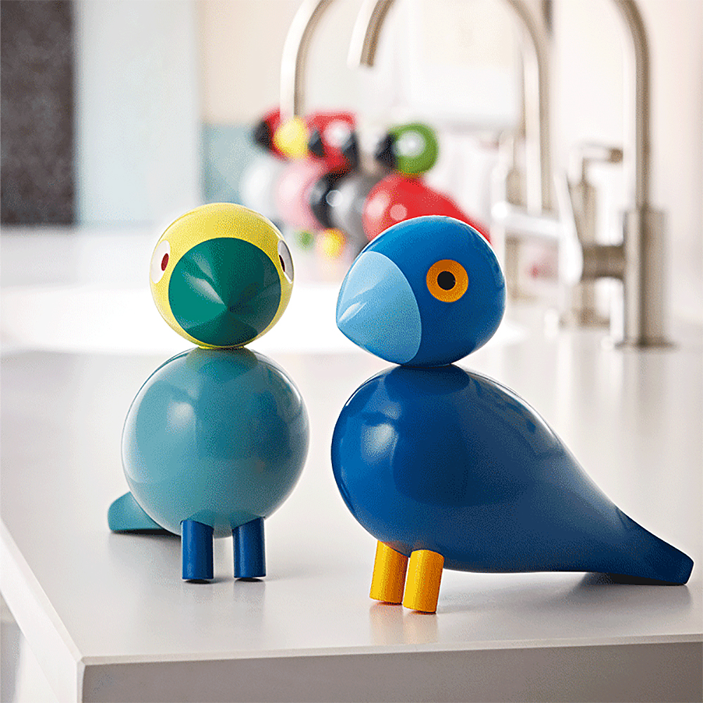 Sångfågel 15,1 cm Ljusblå/Gul