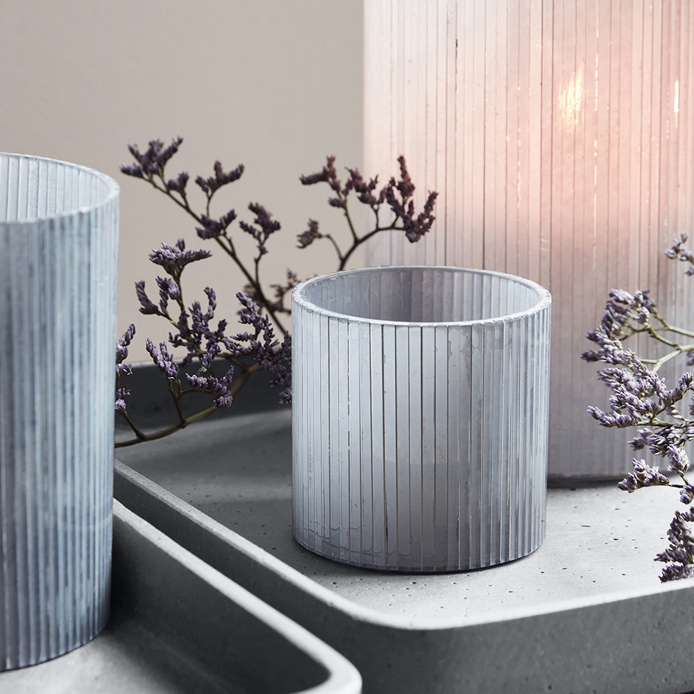 Mirr Ljushållare 7,5 cm Grå