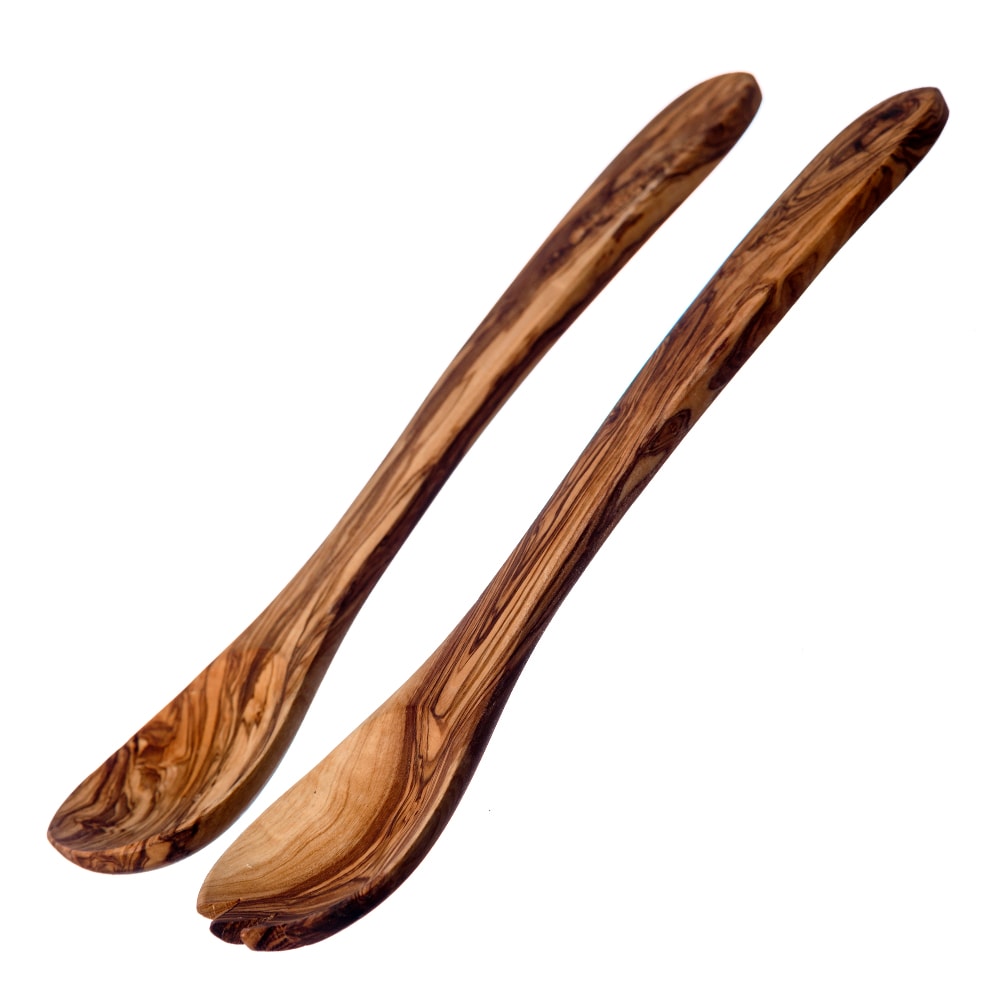 Salladsbestick 2 delar Salladssked & Gaffel Olivträ