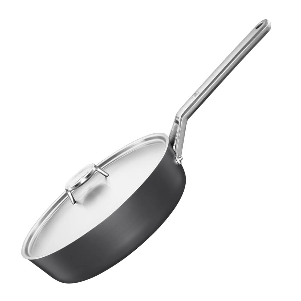 Taiten Traktörpanna med lock 26 cm Svart