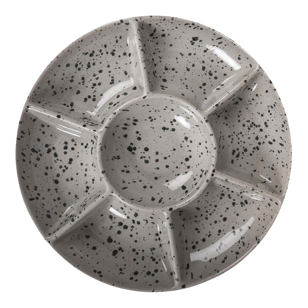 Ditte Serveringsfat 26 cm Grå/Svart