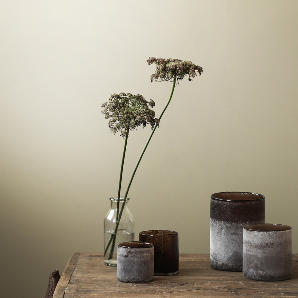 Frost Ljuslykta 12x12 cm Brown