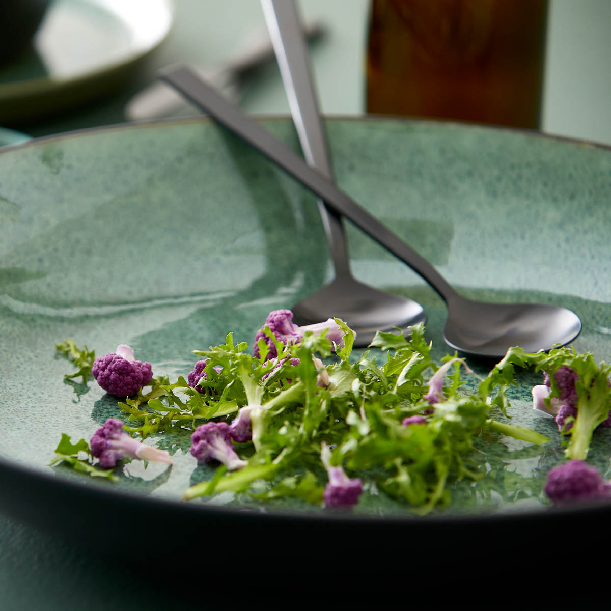 Salladsbestick Svart matt