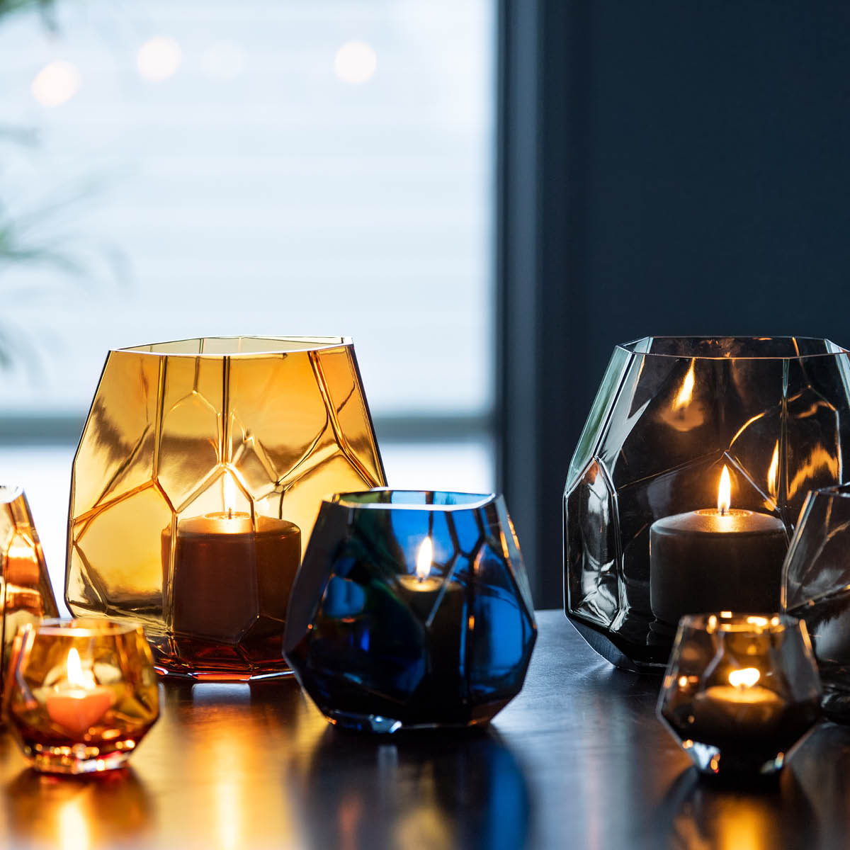 Iglo Ljuslykta / Vas 15 cm Ash Black