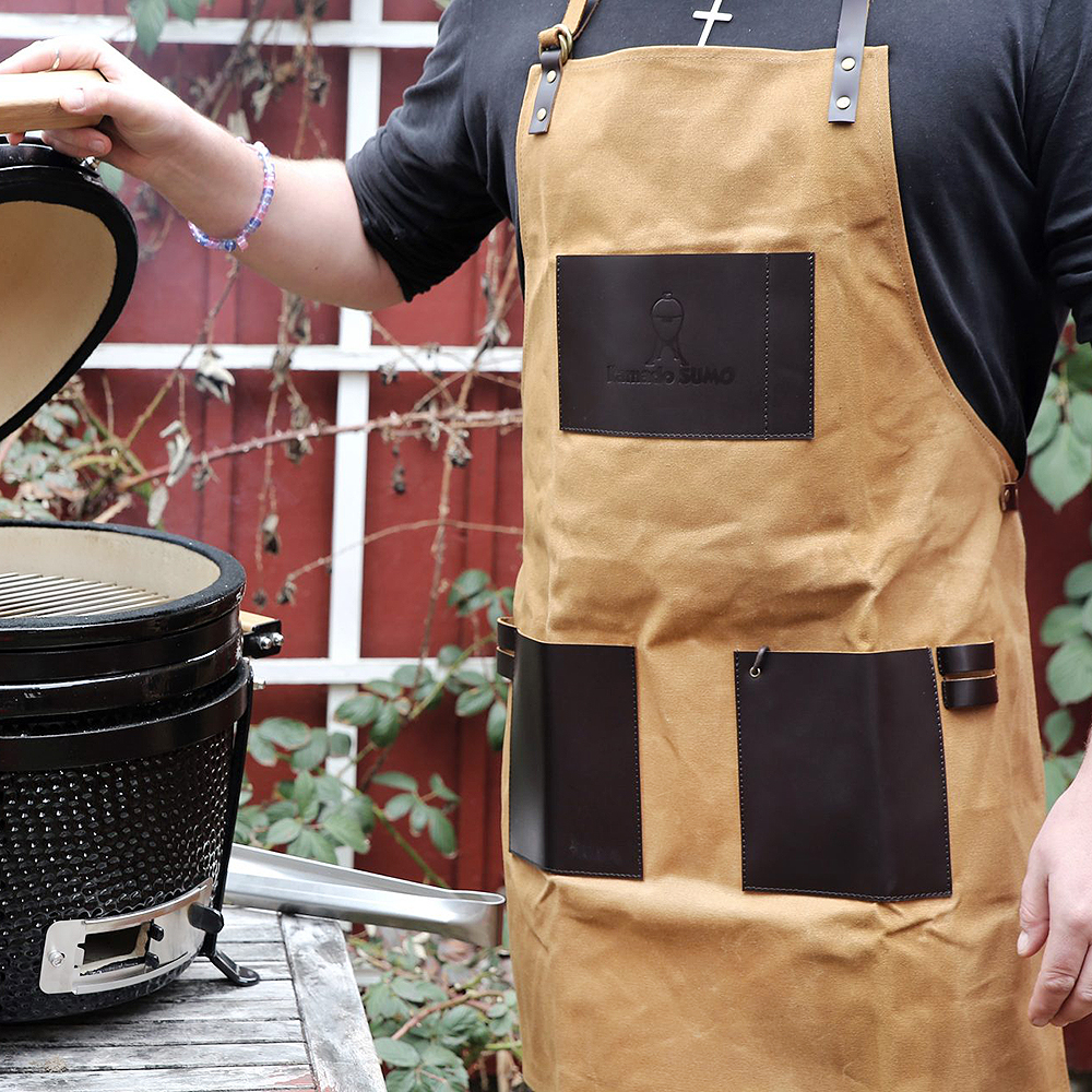 Förkläde Vaxad Bomull Brun