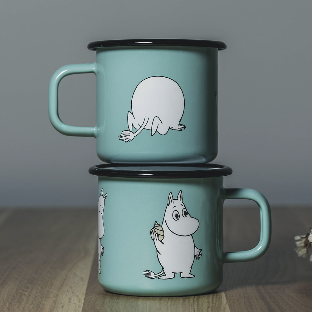 Mumin Emaljmugg Mumintrollet 37 cl Mint