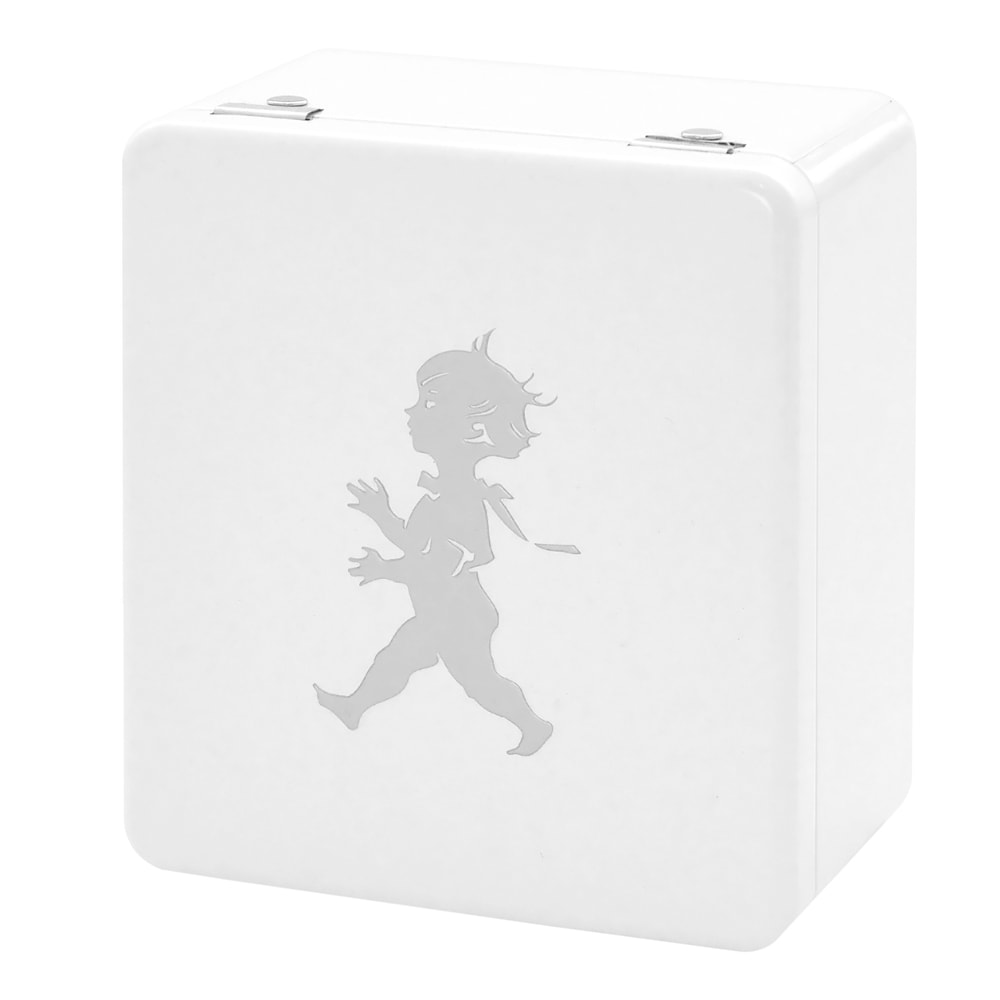 Burk för tepåsar 4 fack Vit Högblank