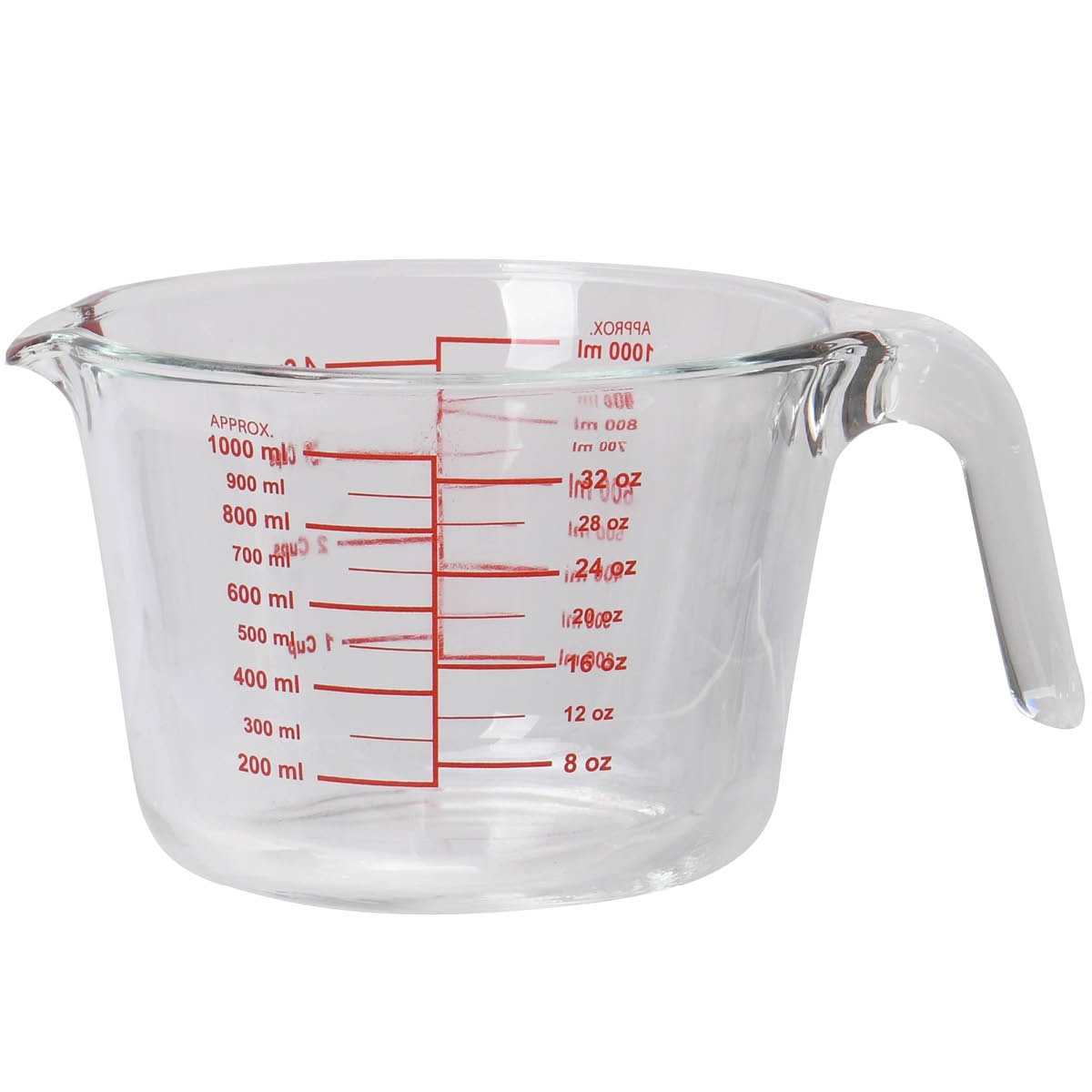 bAYk Mätkopp 1L Eldfast Glas Klar