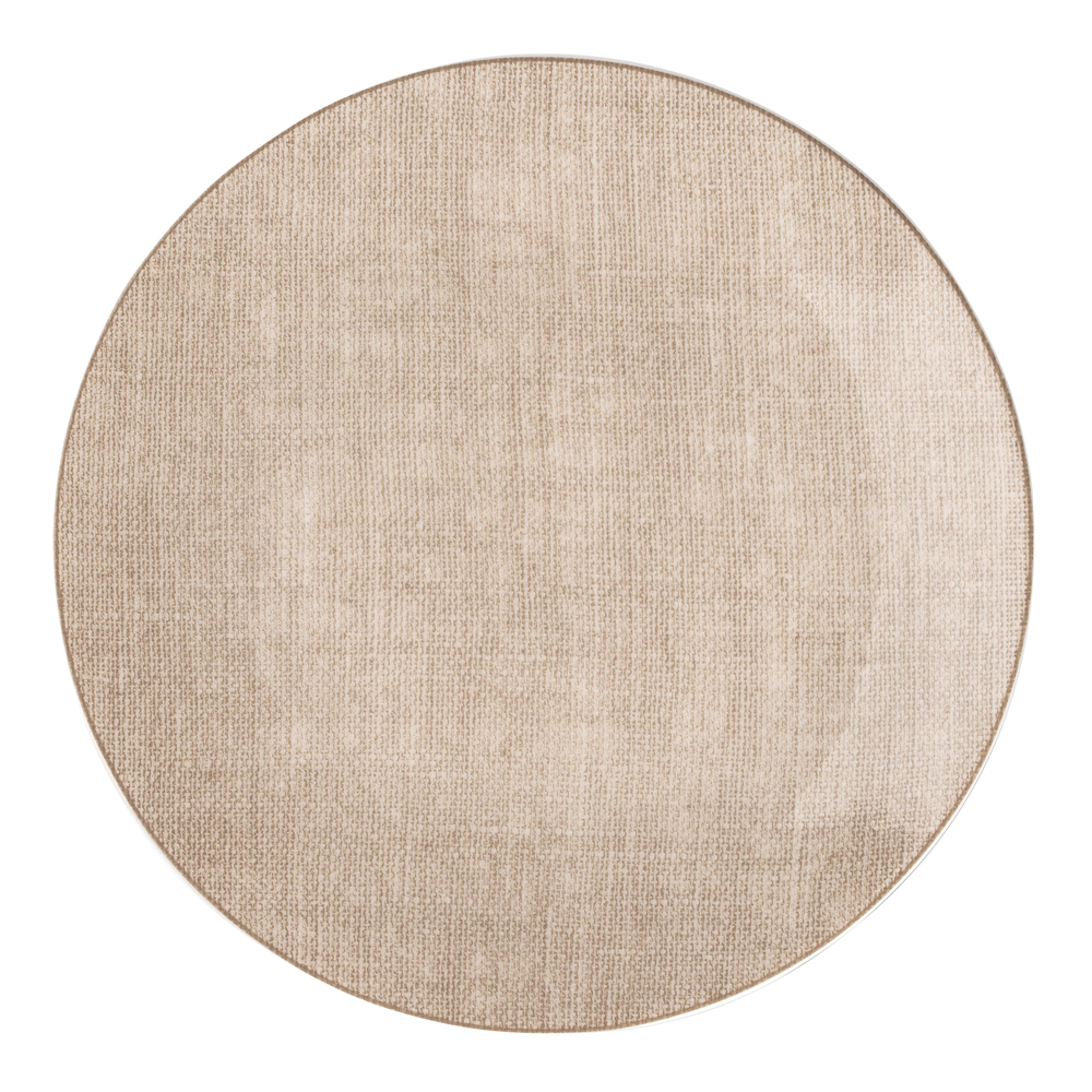 Linen Assiett 21 cm Beige