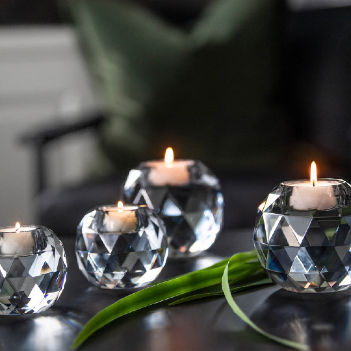 Vera Värmljuslykta 12x12 cm Koksgrå