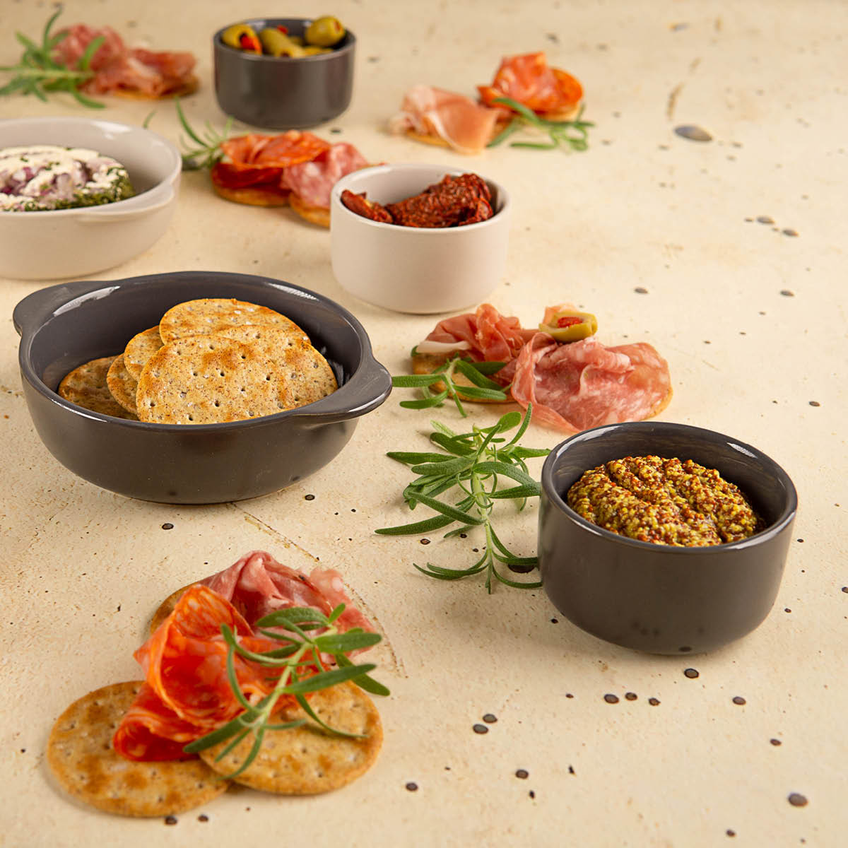 Ugnfast Form 9 cm 2-Pack Mörk Grå