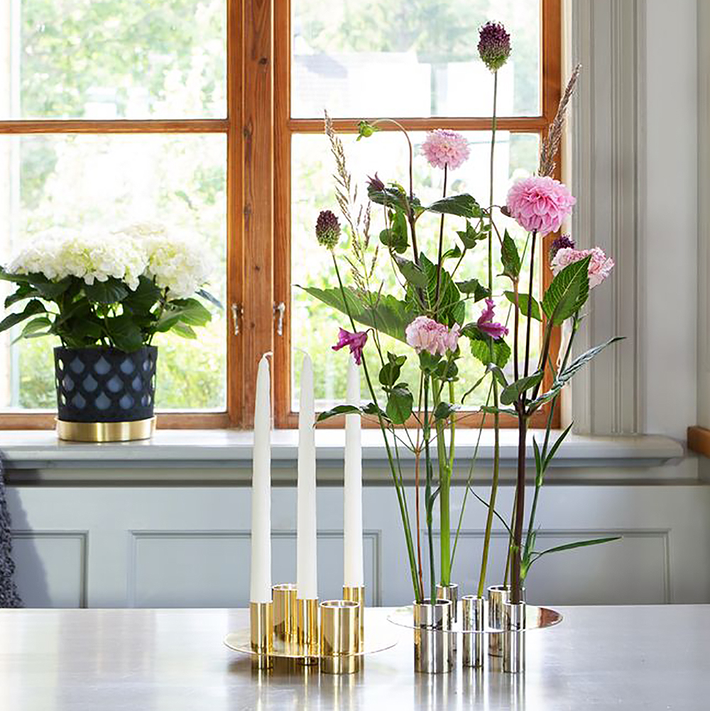 Awa Vas/Ljusstake 20x7,5 cm Mässing