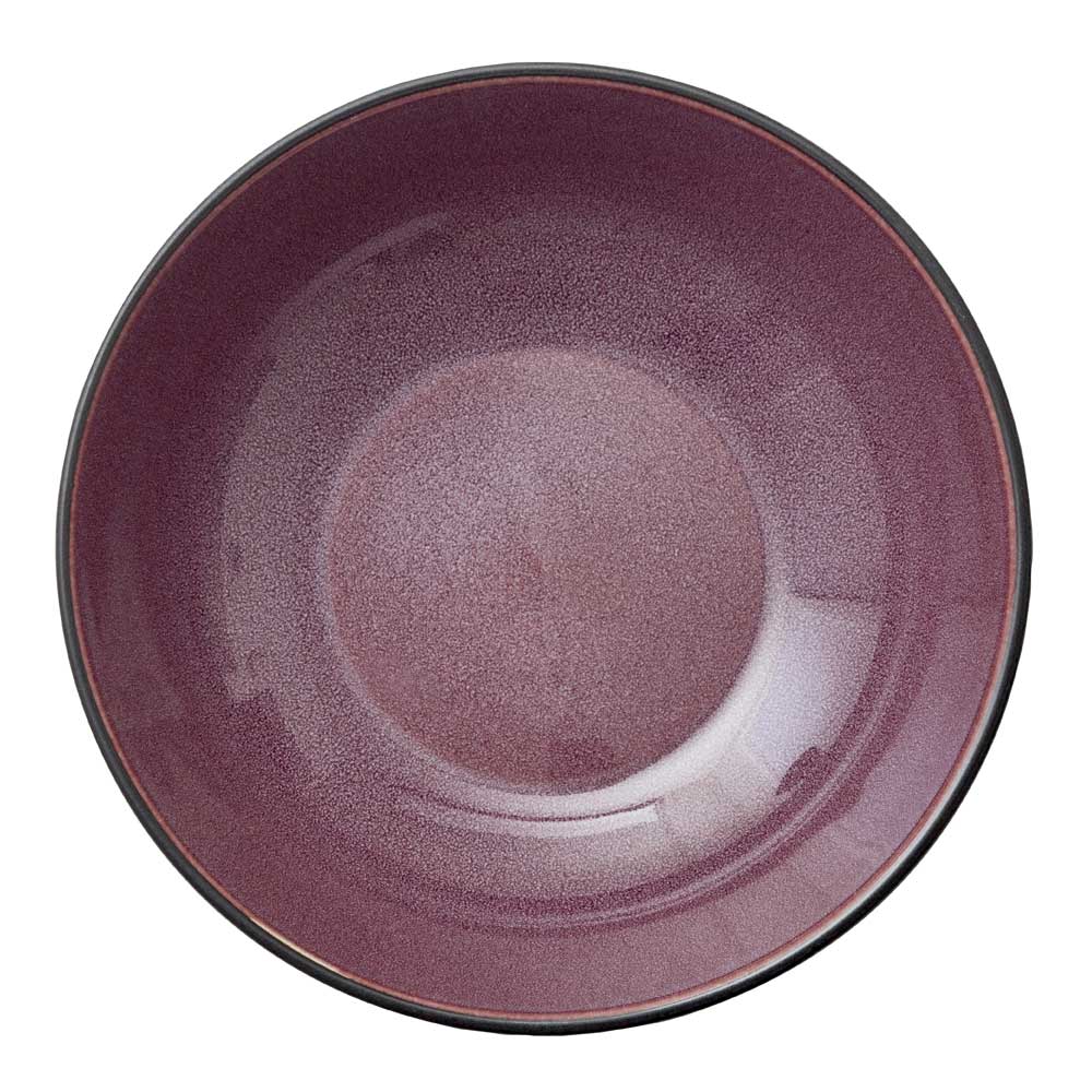 Pastaskål 20 cm Svart/Lila