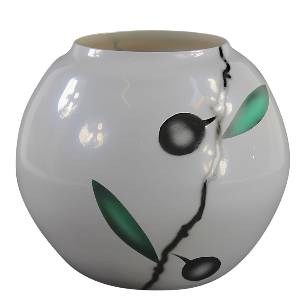 Olivia Vas 15 cm Grå