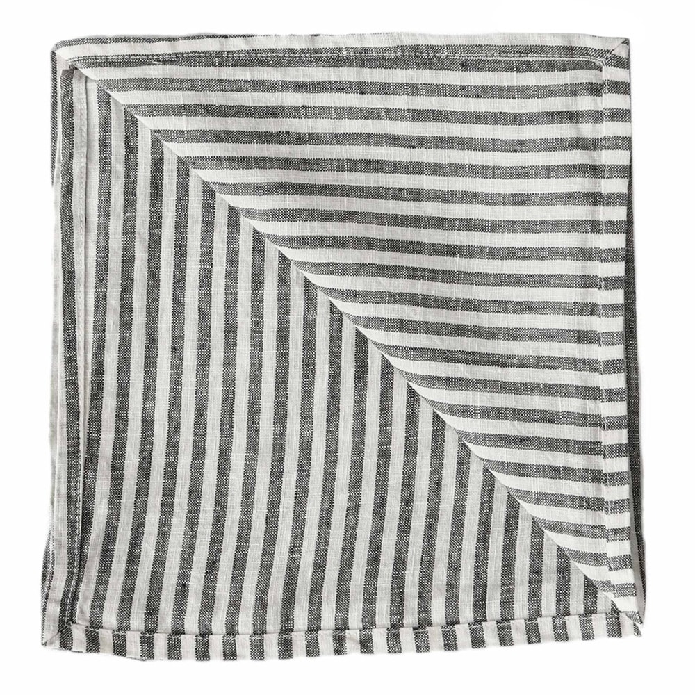 Lin Servett 45x45 cm Grå/Vit