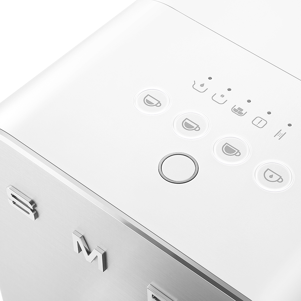 Smeg 50's Style Helautomatisk Kaffemaskin Vit