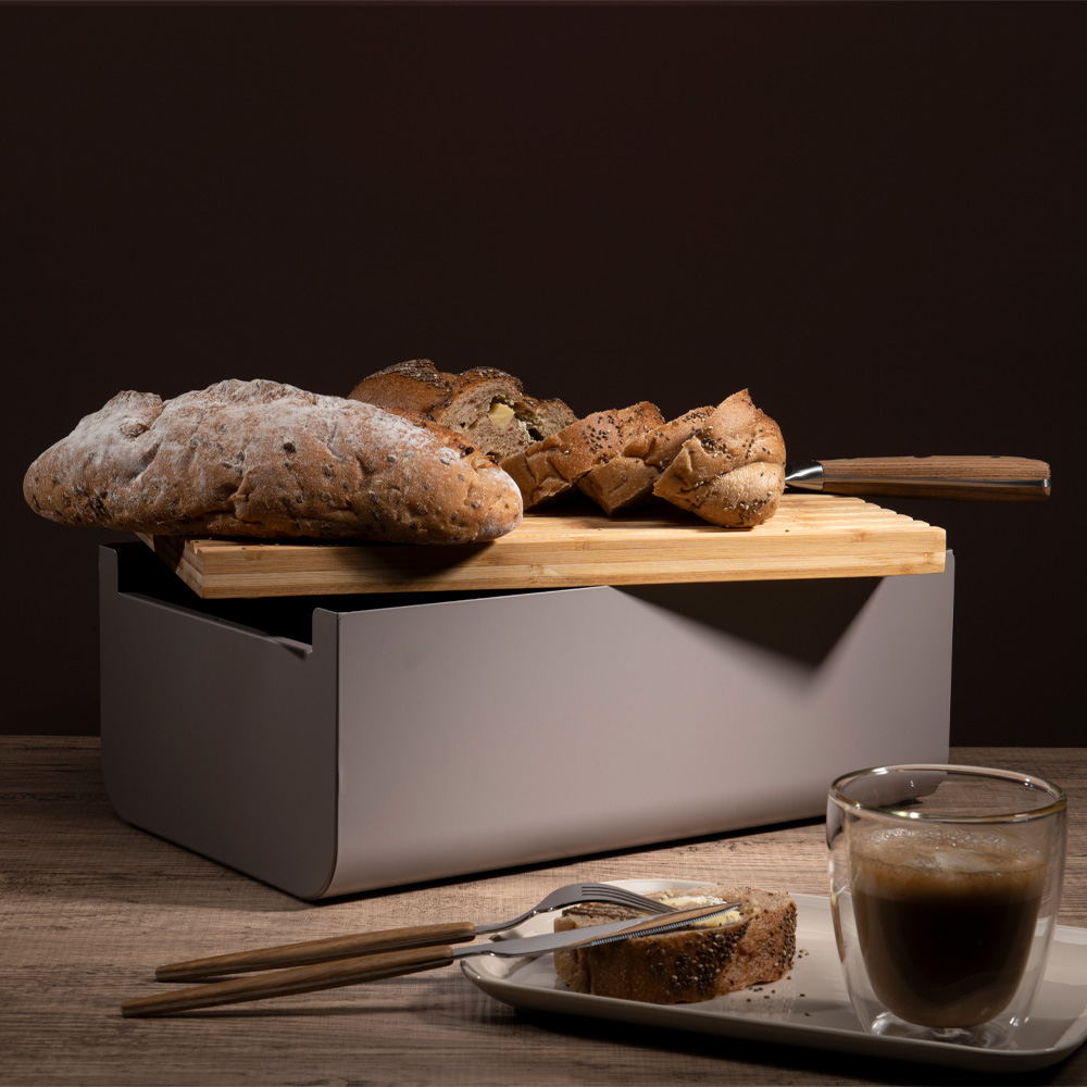 Lundi Brödbox 35x22x13 cm Sand/Bambu